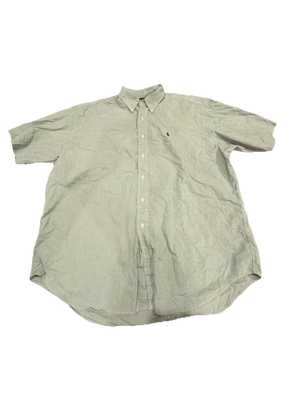 Ralph Lauren Blake XL Green Check Button Down Shirt Pony Logo